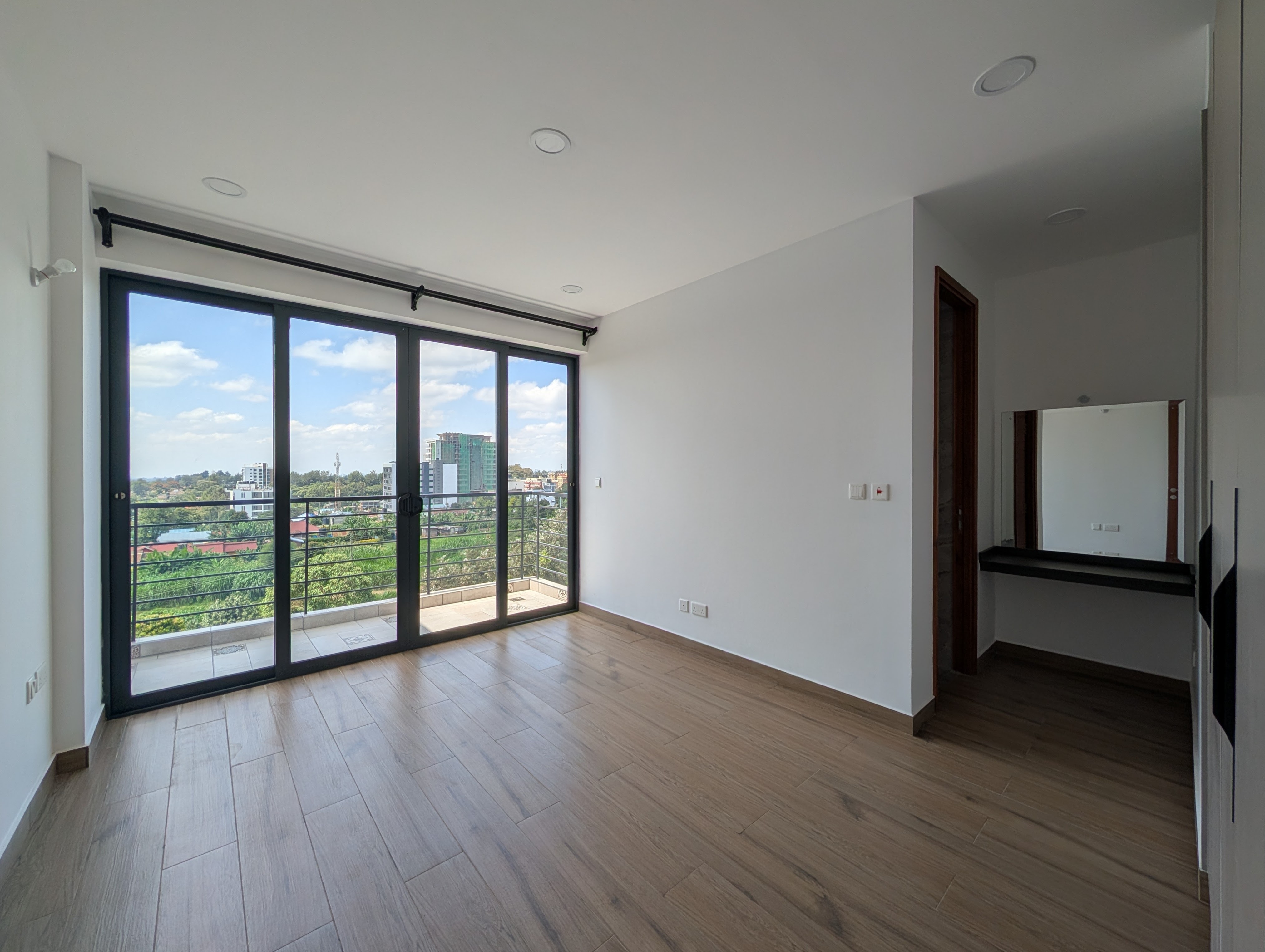 Master bedroom with panoramic views