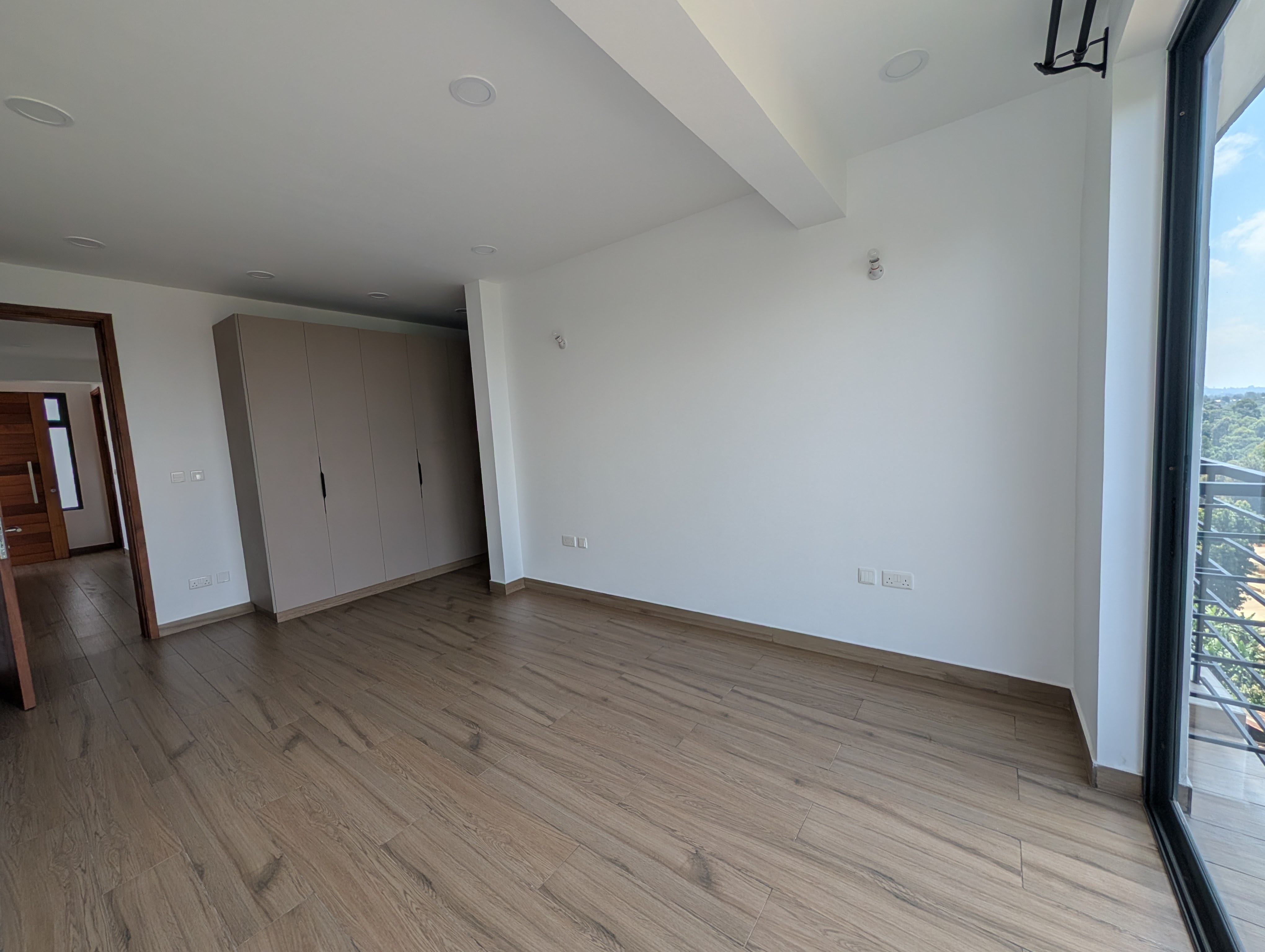 Bedroom with built-in wardrobes